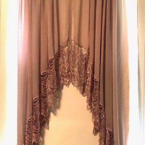 Vintage Semi-Sheer Rod Pocket Curtain Panels